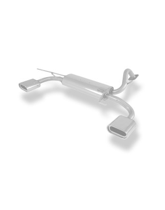 Kia Cerato Schrägheck Silenziatore posteriore con uscite destra e sinistra (duplex) – 135x8 (Cod.
