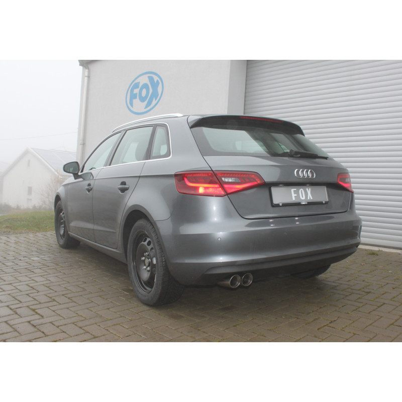 Audi A3 – 8V Sportback Silenziatore posteriore – 2x80 Tipo 25 (Cod. F-AU052007-290)