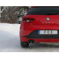 Seat Leon 5F – assale posteriore rigido Silenziatore posteriore – 2x80 tipo (Cod. F-SE042087-290