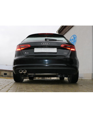 Audi A3 – 8V Sportback Silenziatore posteriore – 2x88x74 Tipo 32 (Cod. F-AU052007-344)