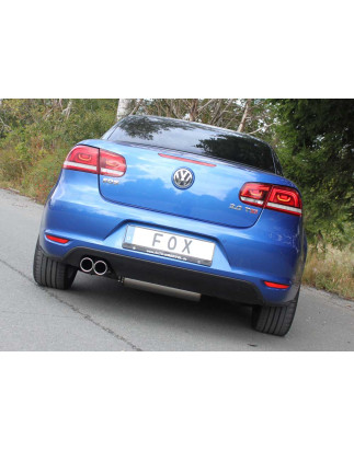 VW Eos 1F – Facelift Silenziatore posteriore on one side – 2x80 tipo (Cod. F-VW190067-130)