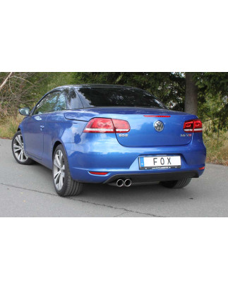VW Eos 1F – Facelift Silenziatore posteriore on one side – 2x80 tipo (Cod. F-VW190067-130)
