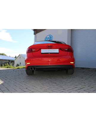 Audi A3 – 8V berlina "con S-Line" Silenziatore posteriore – 2x80 ty (Cod. F-AU052037-130S)