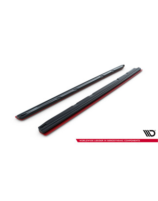 Diffusori minigonne V.3 Seat Leon Mk3 Cupra/ FR Facelift (Cod. M-SE-LE-3F-CU-SD2G+SD3RED)