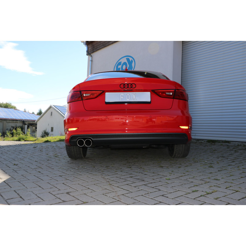 Audi A3 – 8V berlina "con S-Line" Silenziatore posteriore – 2x80 ty (Cod. F-AU052067-130S)
