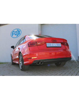 Audi A3 – 8V berlina "con S-Line" Silenziatore posteriore – 2x80 ty (Cod. F-AU052067-130S)