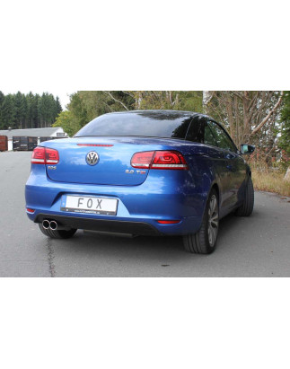 VW Eos 1F – Facelift Silenziatore posteriore on one side – 2x80 tipo (Cod. F-VW190127-130)
