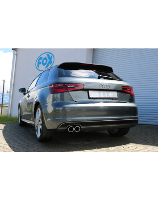 Audi A3 – 8V 3 porte – S-Line Silenziatore posteriore – 2x80 Tipo 16 (Cod. F-AU052057-130)