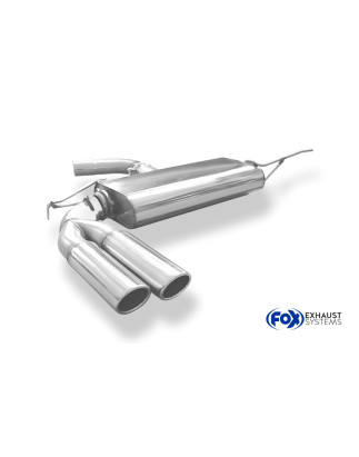 VW Beetle Tipo 16 – cabrio Silenziatore uscita posteriore sinistra – 2x80 t (Cod. F-VW101077-130