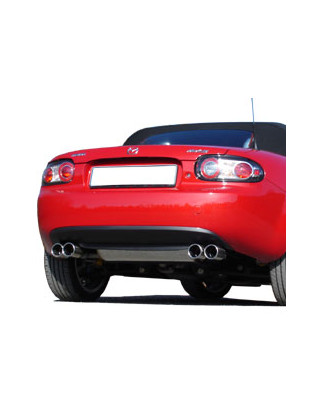 Mazda MX5 Tipo NC Silenziatore posteriore con uscite destra e sinistra (duplex)x76 tipo (Cod. F-MA08