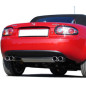Mazda MX5 Tipo NC Silenziatore posteriore con uscite destra e sinistra (duplex)x76 tipo (Cod. F-MA08