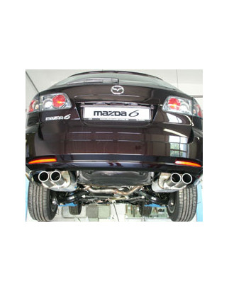 Mazda 6 Facelift Silenziatore posteriore con uscite destra e sinistra (duplex)x80 tipo (Cod. F-MA190