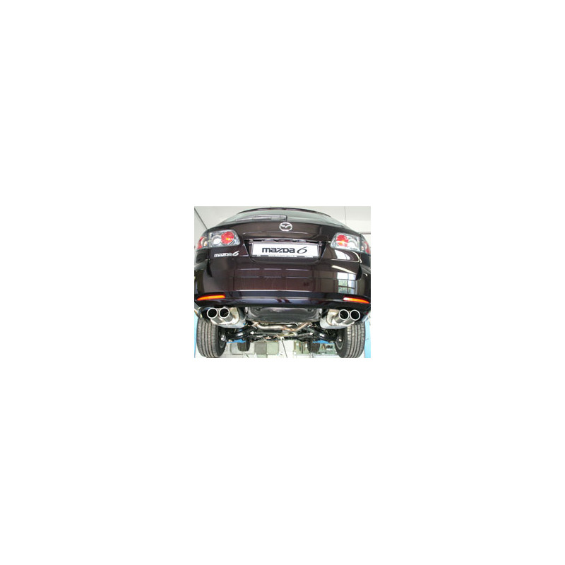 Mazda 6 Facelift Silenziatore posteriore con uscite destra e sinistra (duplex)x80 tipo (Cod. F-MA190