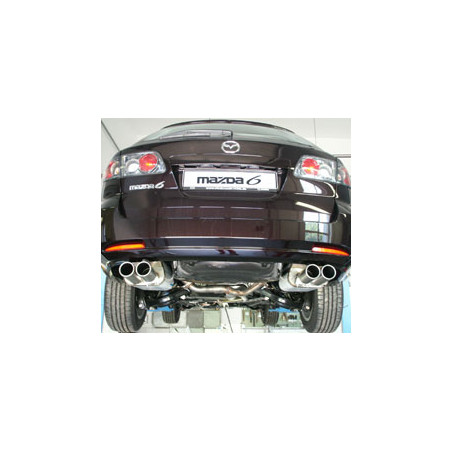 Mazda 6 Facelift Silenziatore posteriore con uscite destra e sinistra (duplex)x80 tipo (Cod. F-MA190
