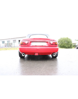 Mazda MX5 Tipo NA Silenziatore posteriore con uscite destra e sinistra (duplex) – 1x90 tipo (Cod. 