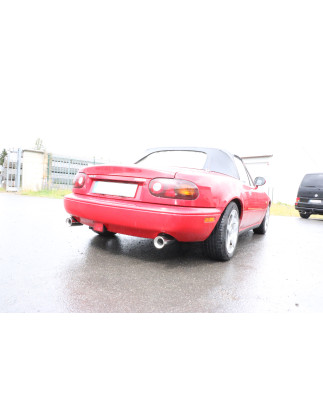 Mazda MX5 Tipo NA Silenziatore posteriore con uscite destra e sinistra (duplex) – 1x90 tipo (Cod. 