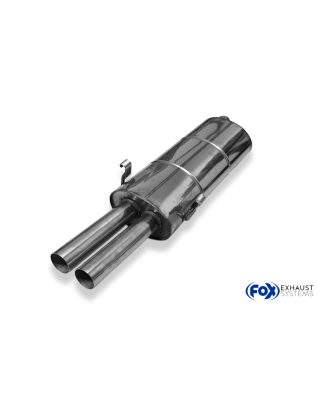 BMW E23 728i Silenziatore posteriore – 2x63 Tipo 14 (Cod. F-BM040042-004)