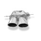 Audi RS4 B5 Silenziatore posteriore – 2x106x71 Tipo 44 (Cod. F-AU060102-346)