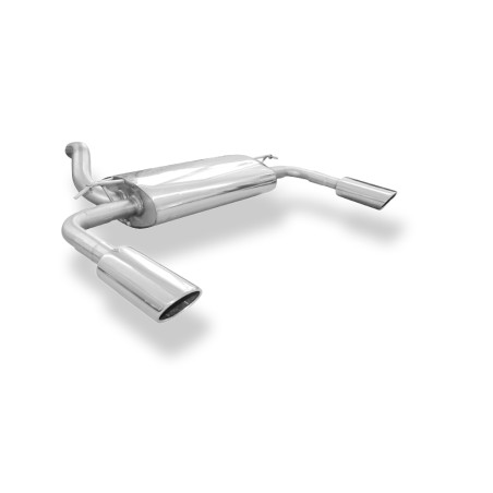 Volvo C70 II – cabrio Silenziatore posteriore con uscite destra e sinistra (duplex) – 115x8 (Cod