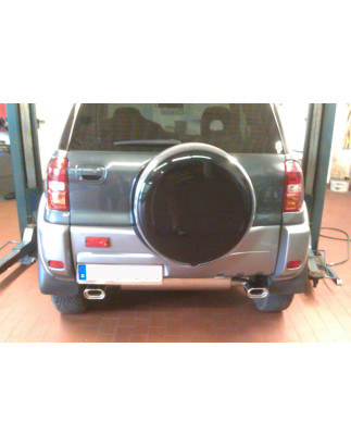 Toyota RAV 4 II Silenziatore posteriore con uscite destra e sinistra (duplex) – 1x90 Tipo 1 (Cod. 
