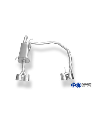 Peugeot RCZ Silenziatore posteriore on one side – 2x106x71 Tipo 32 ri (Cod. F-PE130033-366)