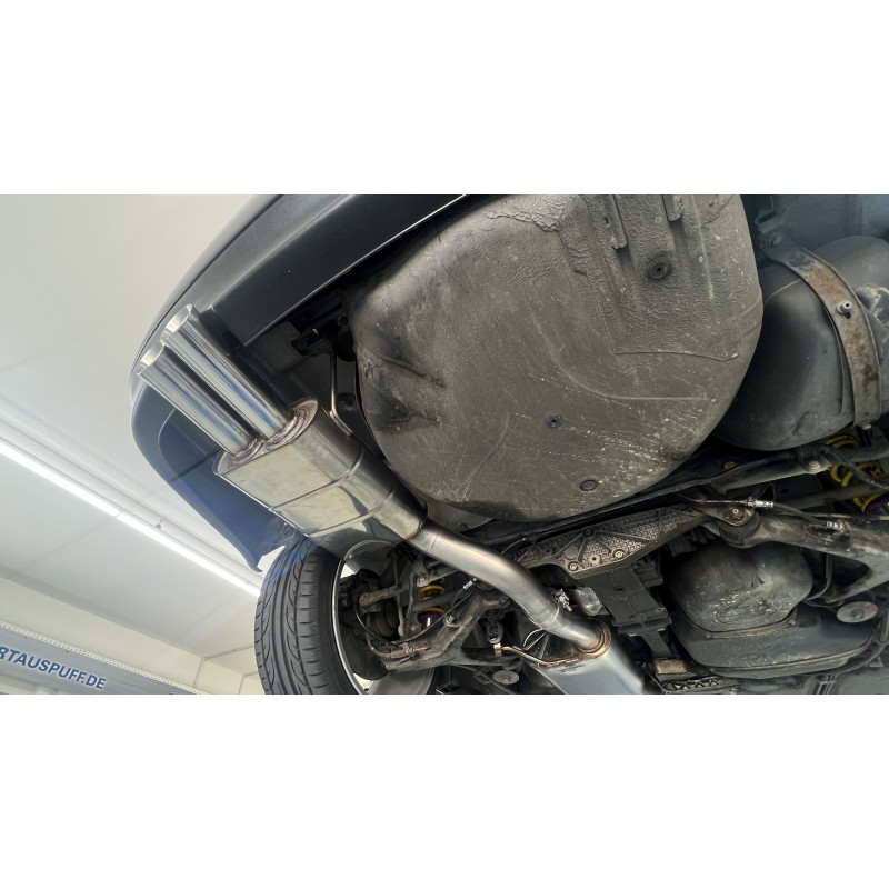 Audi S2 B4 Silenziatore posteriore senza Terminali di scarico – 2x80 Tipo 25 (Cod. F-AU013052-290)
