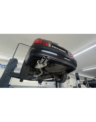 Audi S2 B4 Silenziatore posteriore senza Terminali di scarico – 2x80 Tipo 25 (Cod. F-AU013052-290)