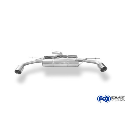 VW Golf VI – GTI-Optik Silenziatore posteriore destra e sinistra – 1x90 tipo (Cod. F-VW055055-29