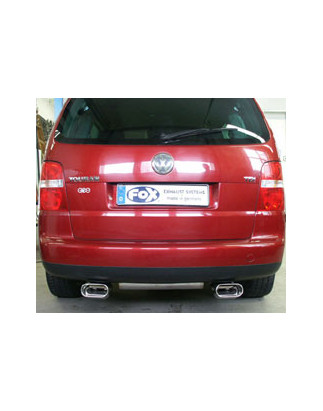 VW Touran Silenziatore posteriore con uscite destra e sinistra (duplex) – 160x80 Tipo 53 ri (Cod. 