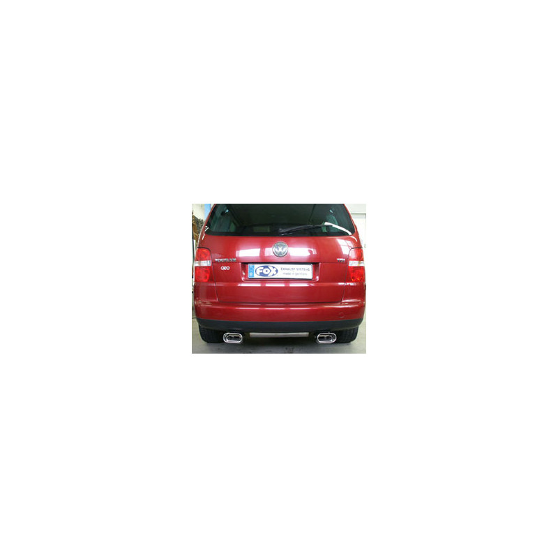 VW Touran Silenziatore posteriore con uscite destra e sinistra (duplex) – 160x80 Tipo 53 ri (Cod. 