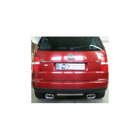 VW Touran Silenziatore posteriore con uscite destra e sinistra (duplex) – 160x80 Tipo 53 ri (Cod. 