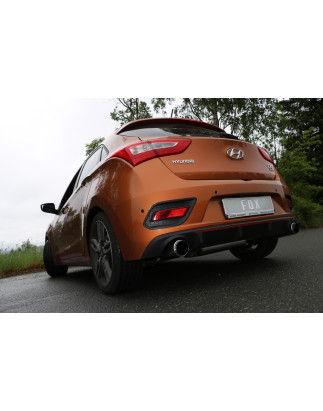 Hyundai i30 Turbo Silenziatore posteriore con uscite destra e sinistra (duplex) – 1x100 tipo (Cod.