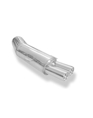 BMW E34 525i/530i/535i Silenziatore posteriore – 2x80 Tipo 13 (Cod. F-BM030002-070)