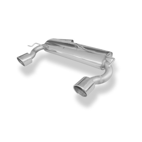 Audi TT Tipo 8N quattro Silenziatore posteriore con uscite destra e sinistra (duplex) – 1x1 (Cod. 