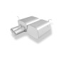 BMW E46 316Ti/ 318Ti/ 325Ti Silenziatore posteriore – 2x80 Tipo 13 (Cod. F-BM022102-070)