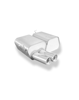 BMW E46 316Ti/ 318Ti/ 325Ti Silenziatore posteriore – 2x80 Tipo 13 (Cod. F-BM022102-070)