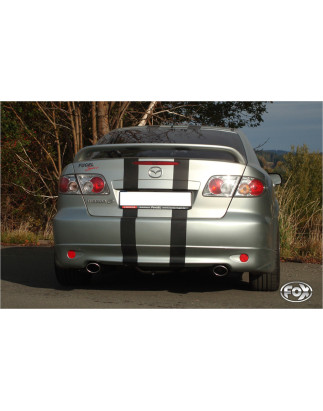 Mazda 6 – GG/GY NOT Facelift Silenziatore posteriore con uscite destra e sinistra (Cod. F-MA190033