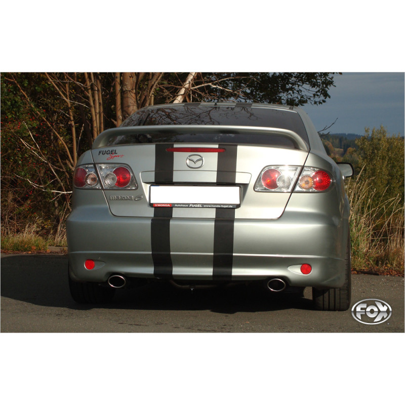 Mazda 6 – GG/GY NOT Facelift Silenziatore posteriore con uscite destra e sinistra (Cod. F-MA190033