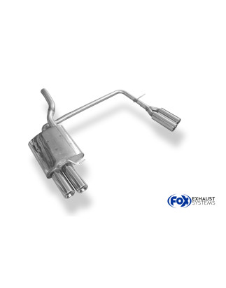 VW Passat 3C/ 3C CC Silenziatore posteriore con uscite destra e sinistra (duplex)x90 ty (Cod. F-VW02