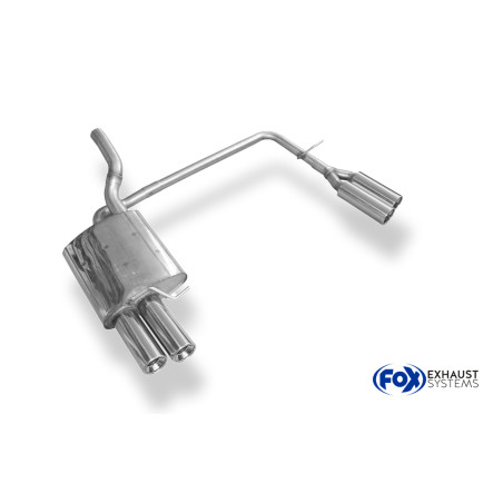 VW Passat 3C/ 3C CC Silenziatore posteriore con uscite destra e sinistra (duplex)x90 ty (Cod. F-VW02