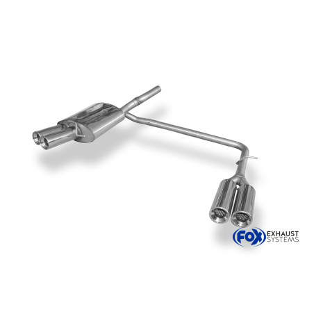 VW Passat 3C/ 3C CC Silenziatore posteriore con uscite destra e sinistra (duplex)x90 ty (Cod. F-VW02