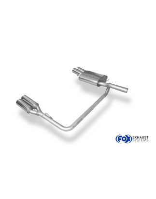 VW Passat 3C/ 3C CC Silenziatore posteriore con uscite destra e sinistra (duplex)x90 ty (Cod. F-VW02