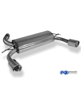 Ford Focus II RS Silenziatore posteriore destra e sinistra – 1x100 Tipo 17 r (Cod. F-FO031075-153)
