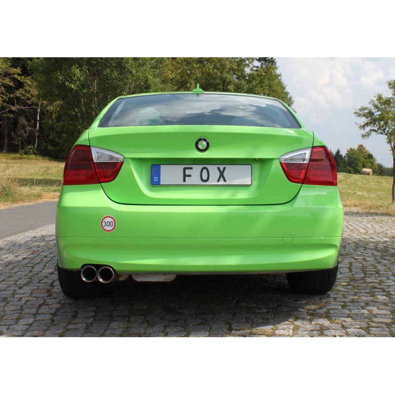 BMW E90/91 318i/ 320i Silenziatore posteriore – 2x76 Tipo 24 (Cod. F-BM023002-270)
