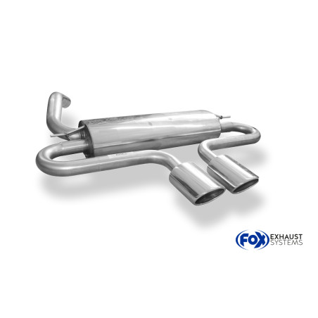 Ford Focus III ST Turnier Silenziatore posteriore con uscite destra e sinistra (duplex) (Cod. F-FO03