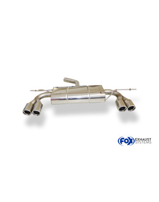 VW Scirocco III Silenziatore posteriore con uscite destra e sinistra (duplex)x76 Tipo 1 (Cod. F-VW03