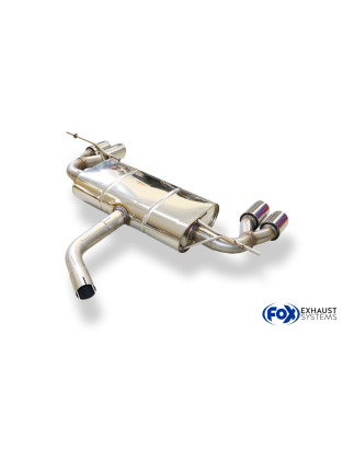 VW Scirocco III Silenziatore posteriore con uscite destra e sinistra (duplex)x76 Tipo 1 (Cod. F-VW03