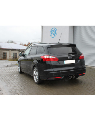 Ford Focus III ST Turnier Silenziatore posteriore con uscite destra e sinistra (duplex) (Cod. F-FO03