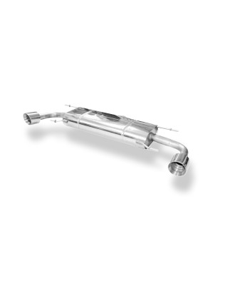 Mazda CX5 – KF Silenziatore posteriore destra e sinistra – 1x100 Tipo 25 con uscite destra e sin