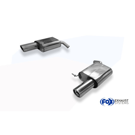 VW Passat 3C 4-Motion Silenziatore posteriore destra e sinistra – 1x100 tipo (Cod. F-VW024073-153)
